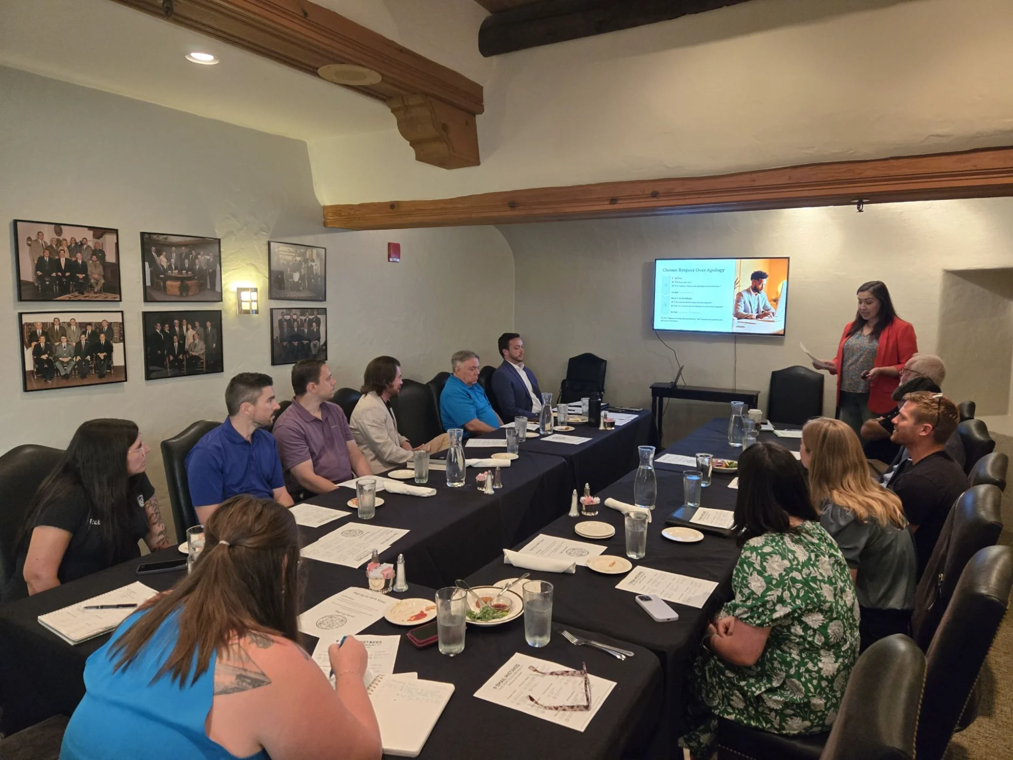 WPA members in discussion during a meeting
